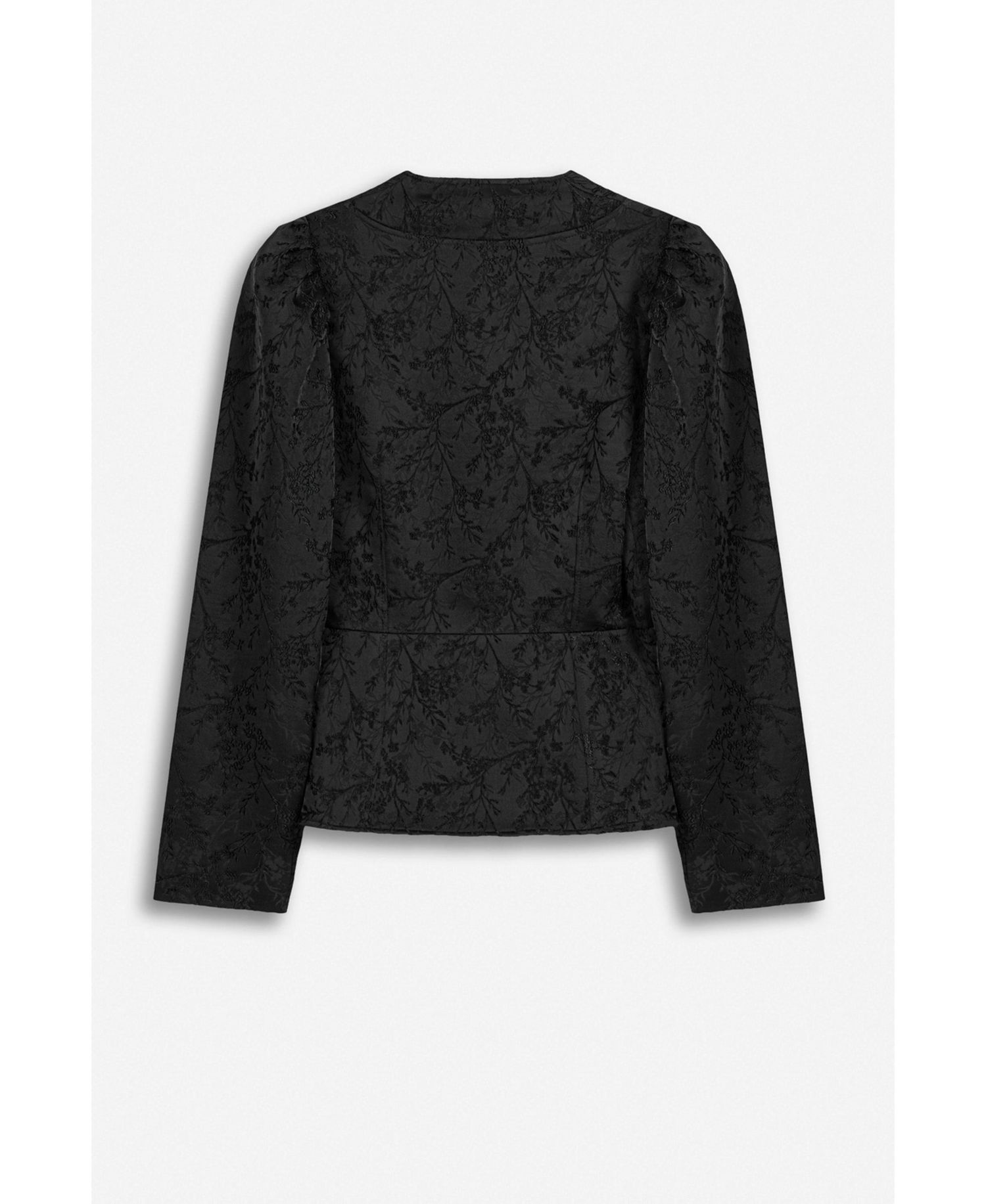 Women's Balloon Sleeve Jacquard Jacket