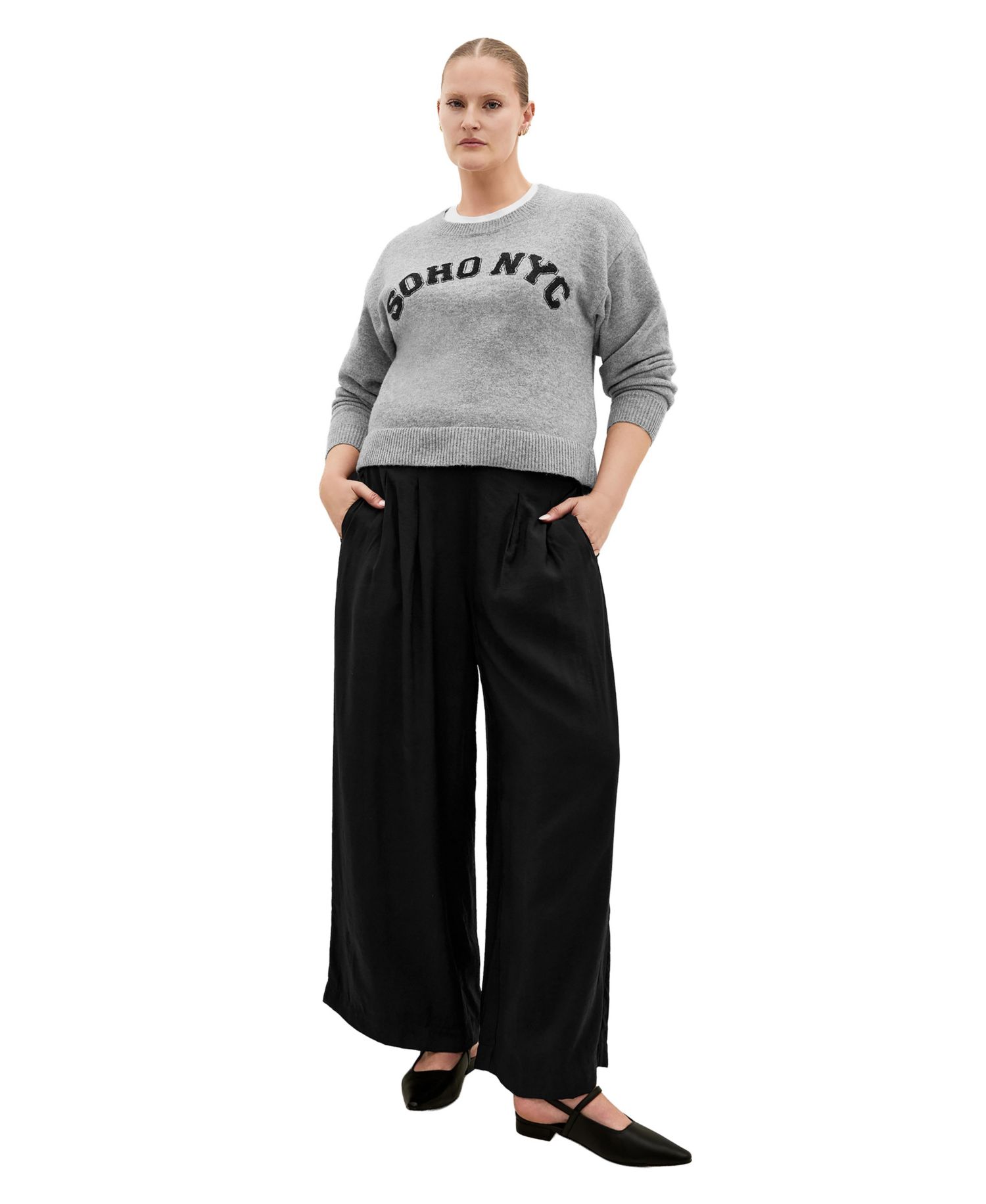 Plus Size Alana High-Rise Pull-On Pants