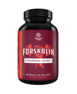 Natures Craft Forskolin 500mg Capsules - Coleus Forskohlii Herbal Supplement - 60 Count