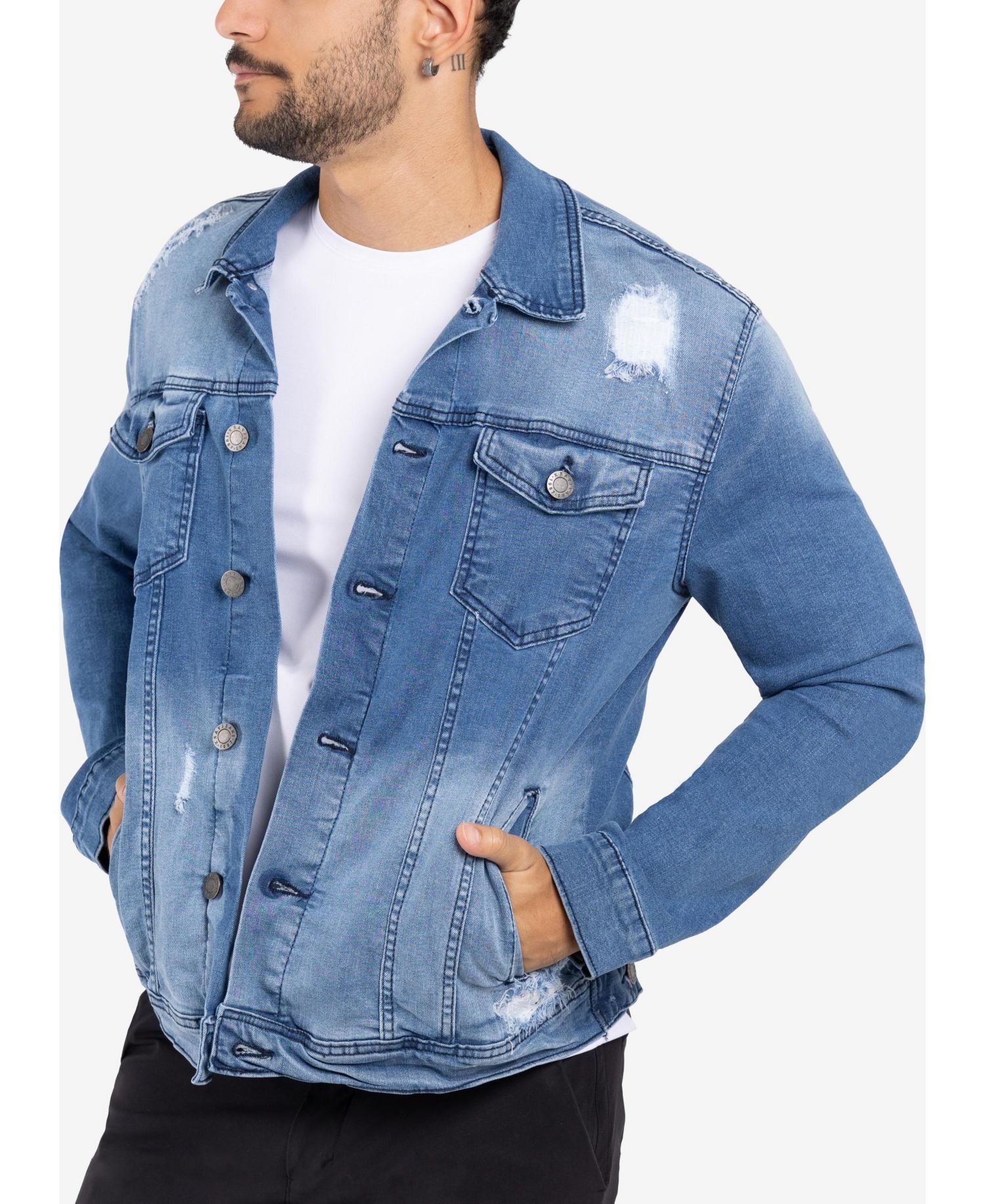 XRAY Men's Regular Fit Flex Denim Jacket