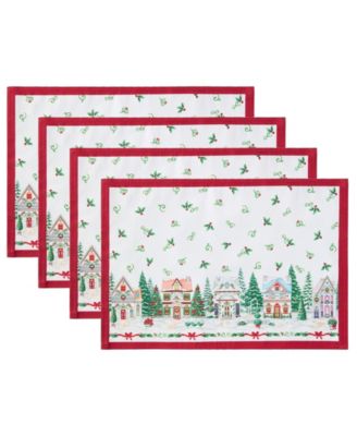 Spice Village Christmas Placemats, Set of 4