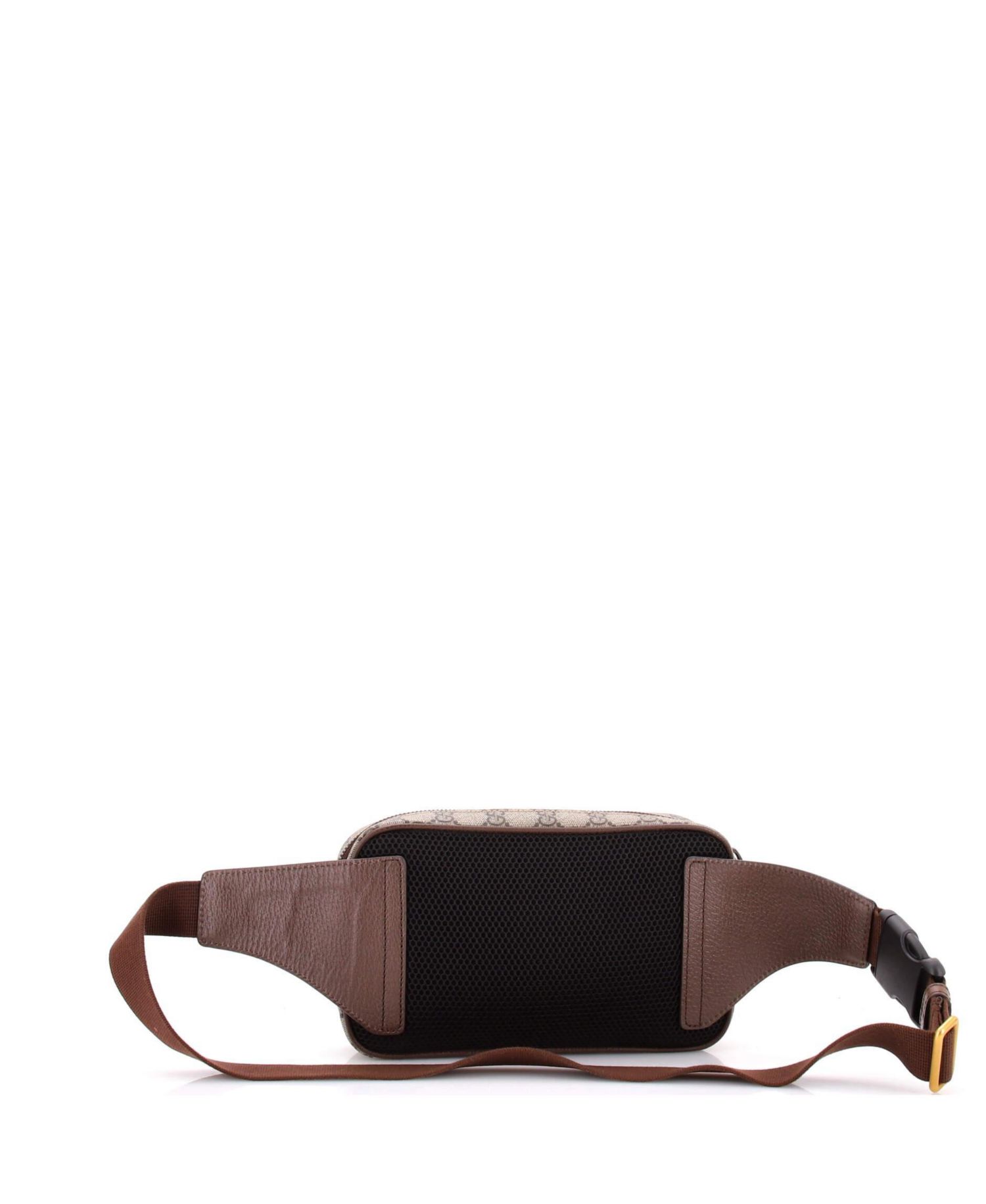 Ophidia Medium Adjustable-Strap GG Coated Canvas Belt Bag