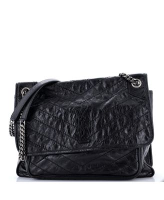 Niki Large Matelasse Chevron Chain Strap Shoulder Bag