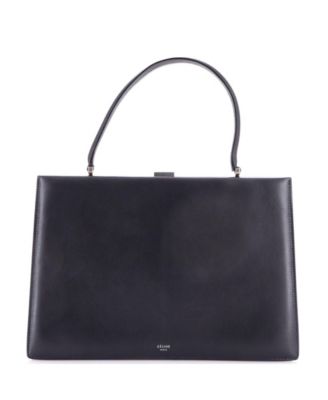 Medium Top-Handle Leather Satchel