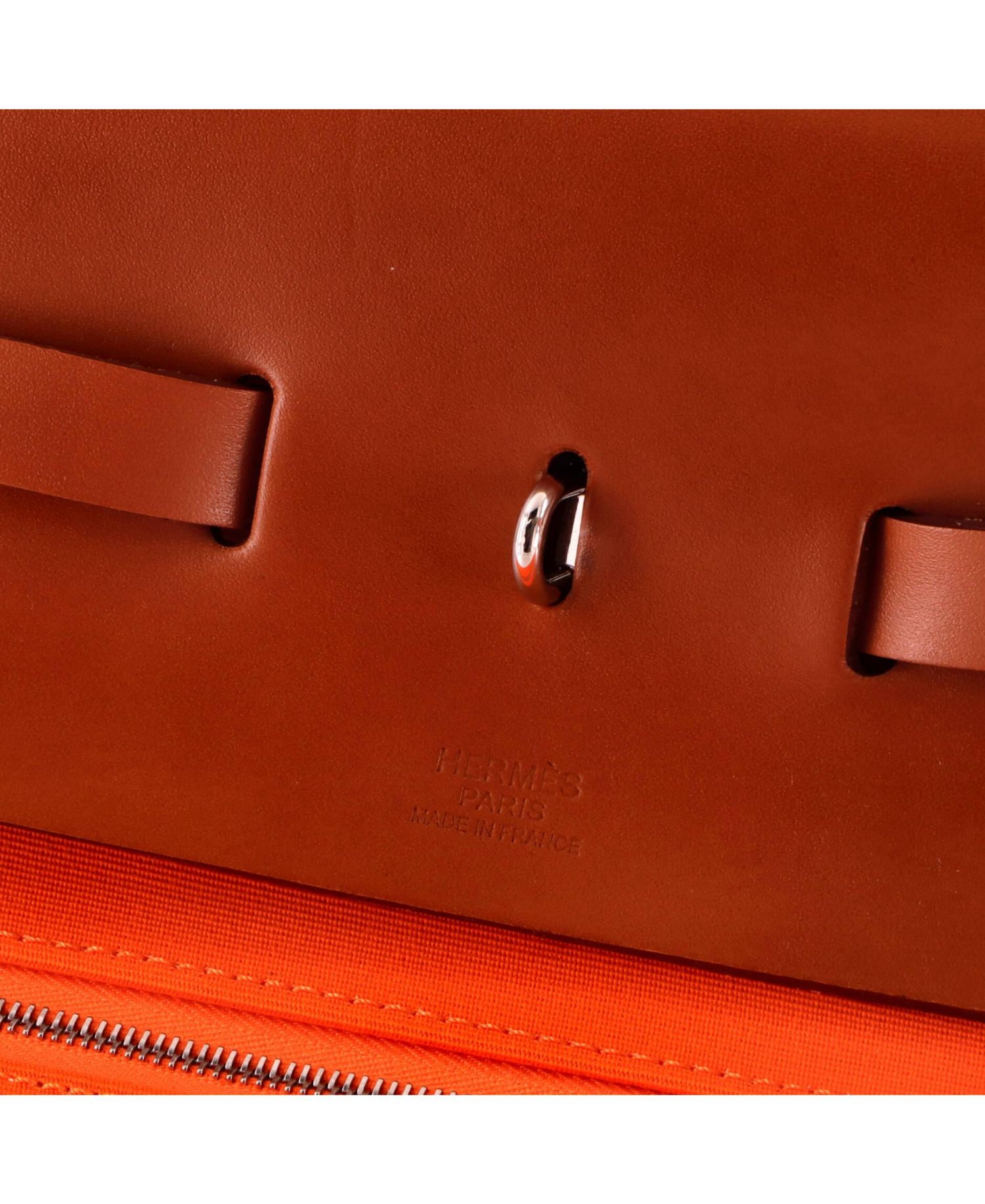 Pre-Owned HERMES Pre-Owned Hermes Herbag Cabine Toile and Leather