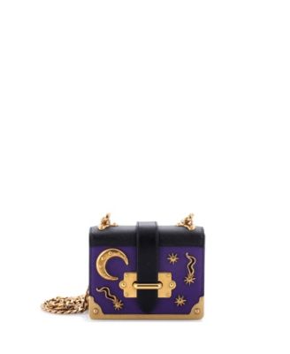 Micro Cahier Embellished Leather Crossbody Bag