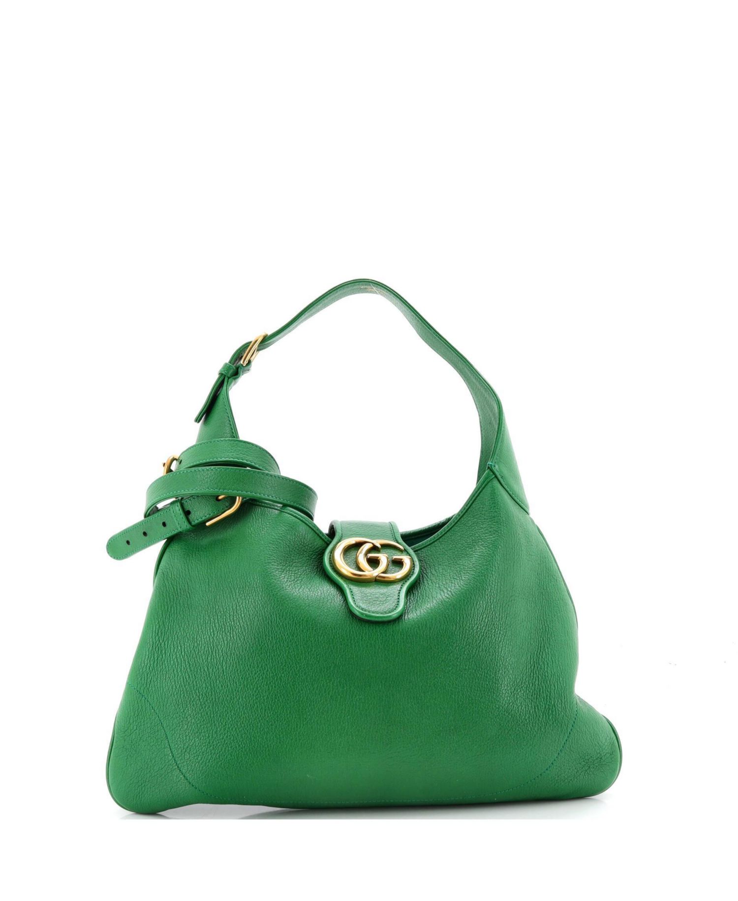 Aphrodite Medium Leather Shoulder Bag, 15.5"W x 11"H x 2"D
