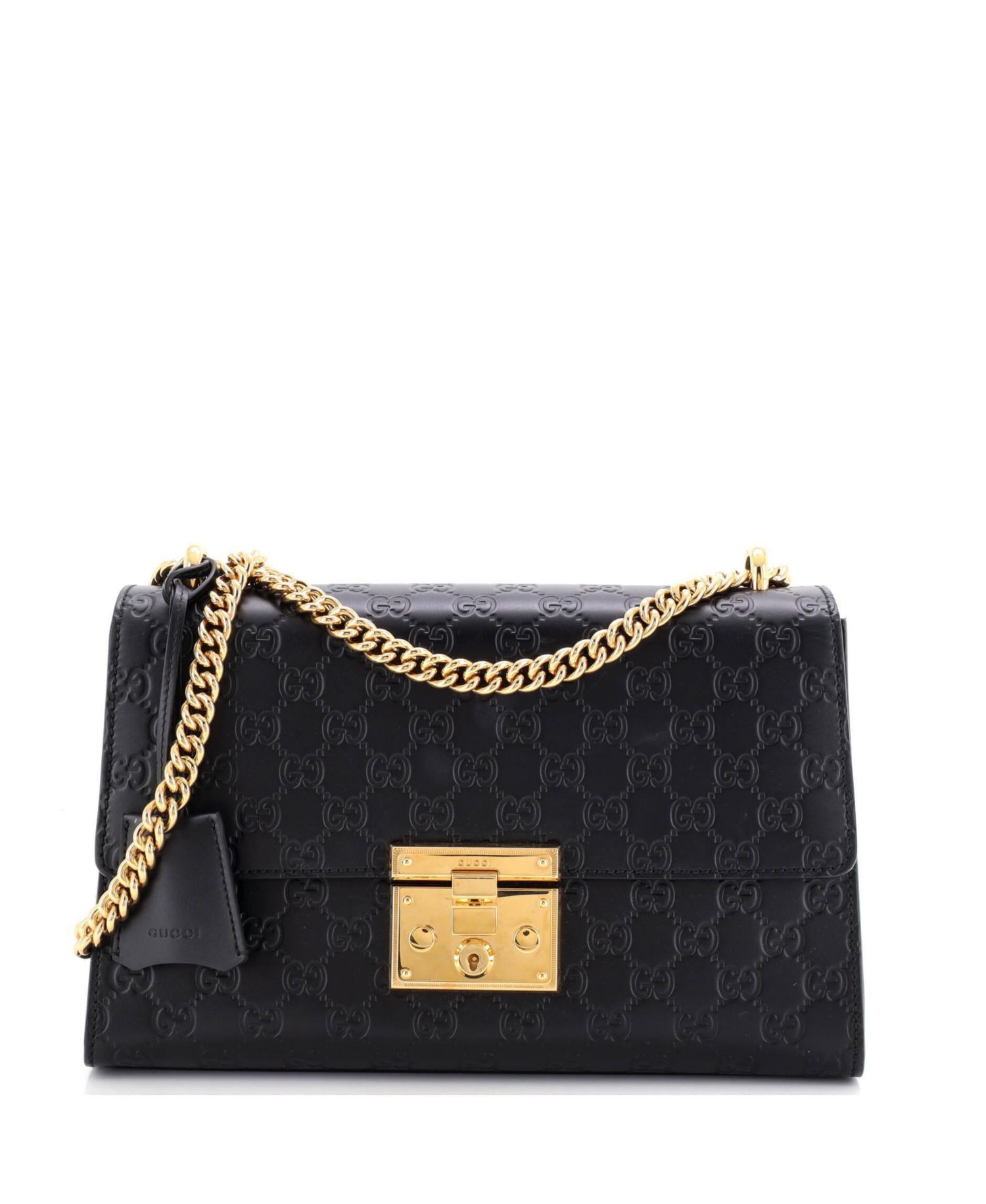 Medium Padlock Shoulder Bag Guccissima Leather