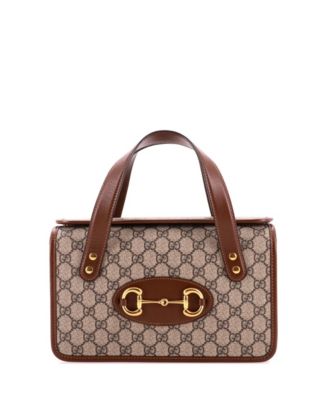 Small Horsebit 1955 Boston Bag GG Coated Canvas