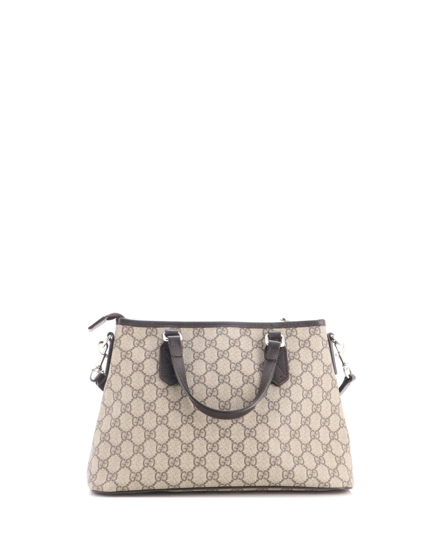 GG Coated Canvas Convertible Zip Medium Tote