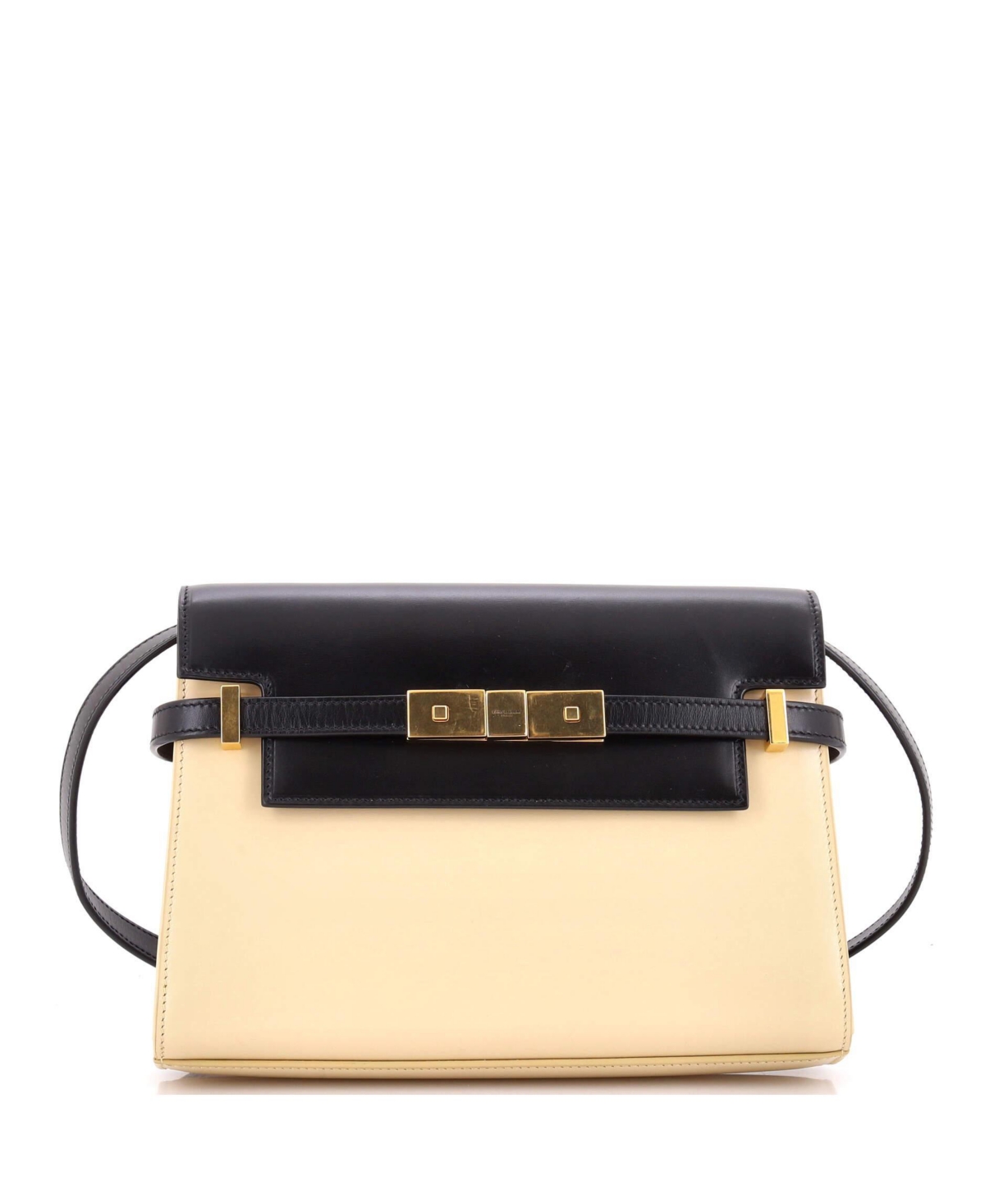 Pre-Owned Saint Laurent Small Manhattan Shoulder Bag Leather - Black