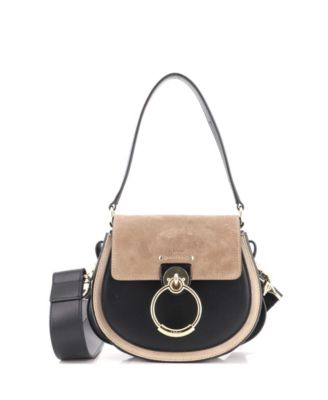 Tess Small Suede with Leather Crossbody Bag