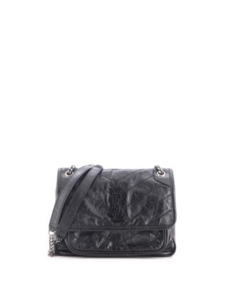 Niki Baby Chain Flap Matelasse Chevron Shoulder Bag