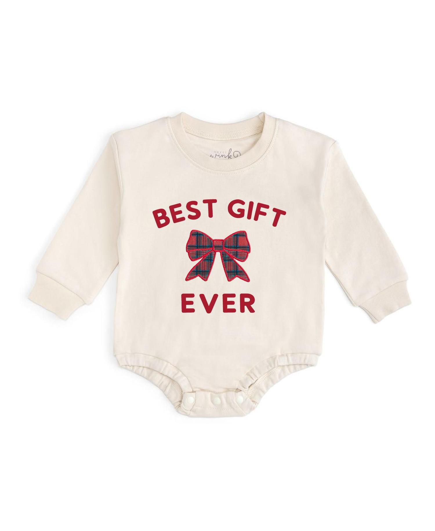 Baby Girls' Best Gift Ever Long-Sleeve Holiday Romper