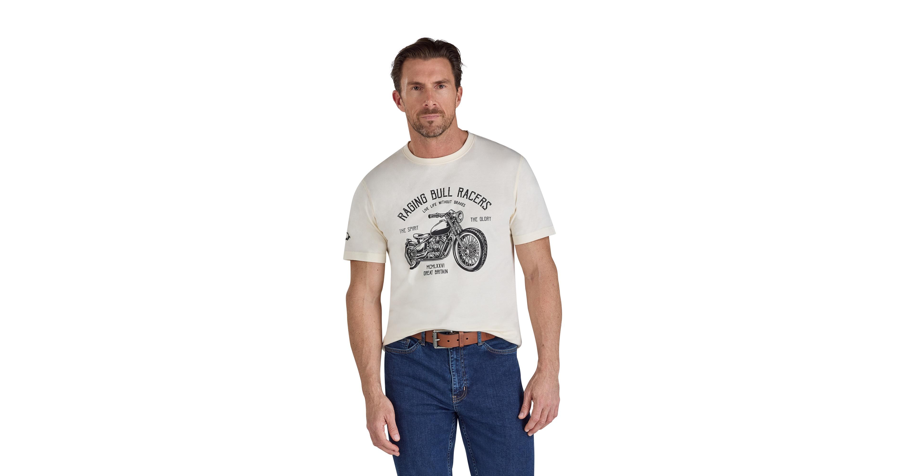 Raging Bull Men's Rb Racers Printed T-Shirt