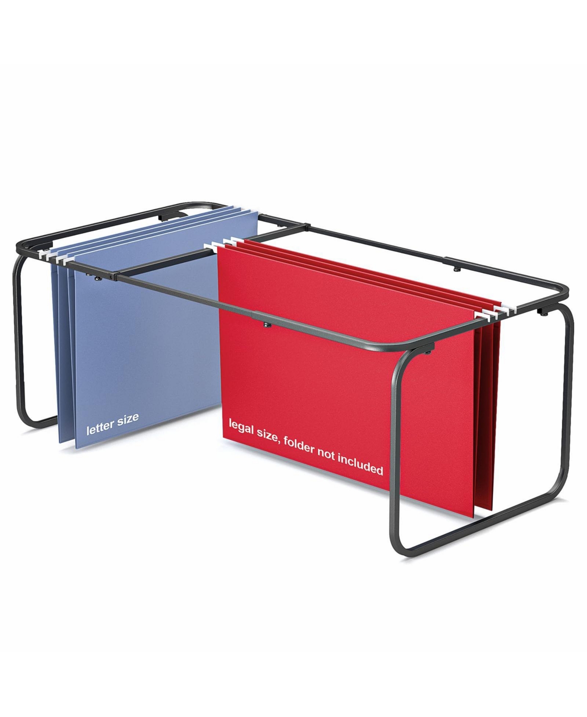 Danrong Adjustable Hanging File Folder Frame Heavy Duty Steel Organizer - 1pack