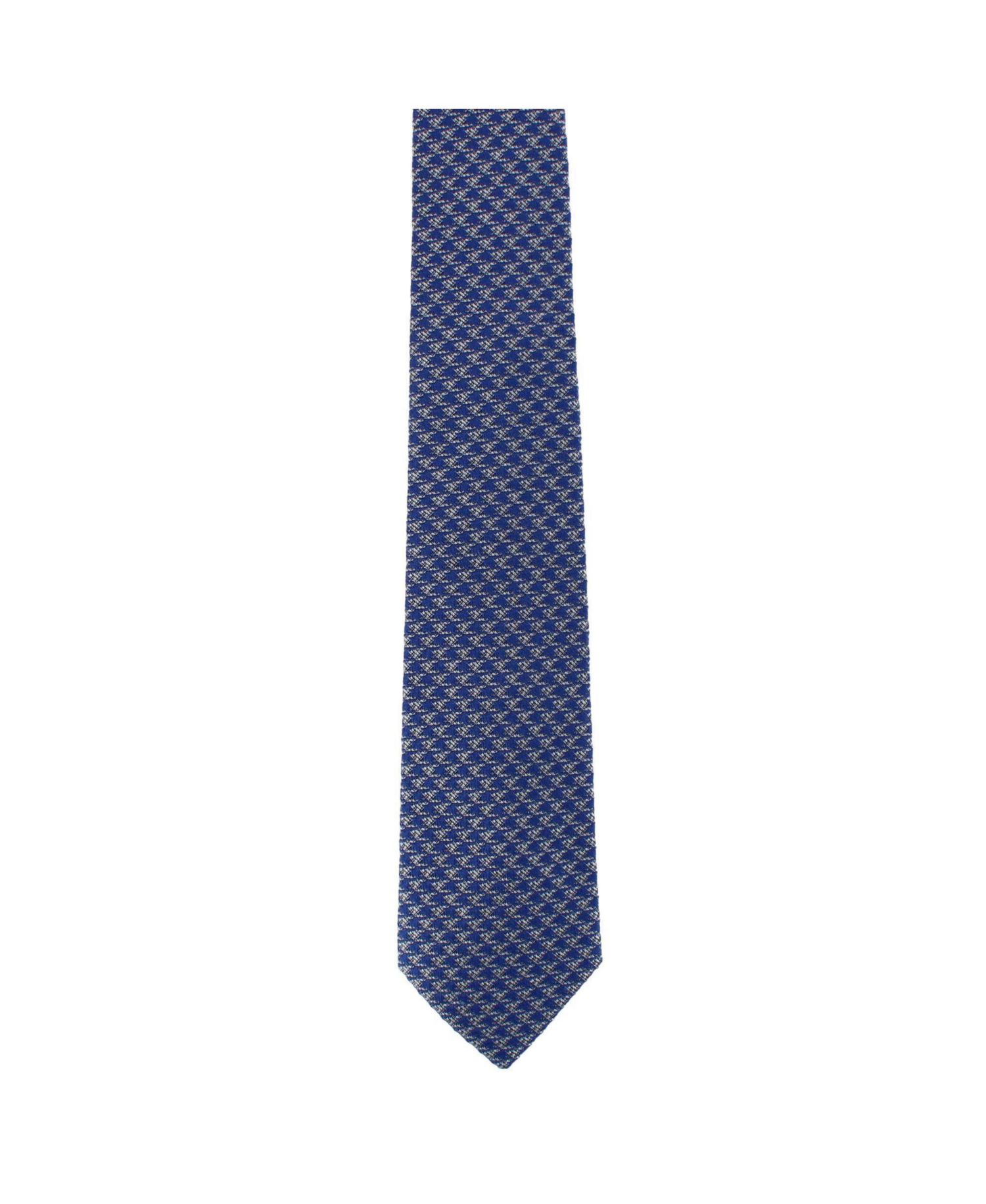 Men's Nereus Diamond Pattern Slim Wool-Blend Tie