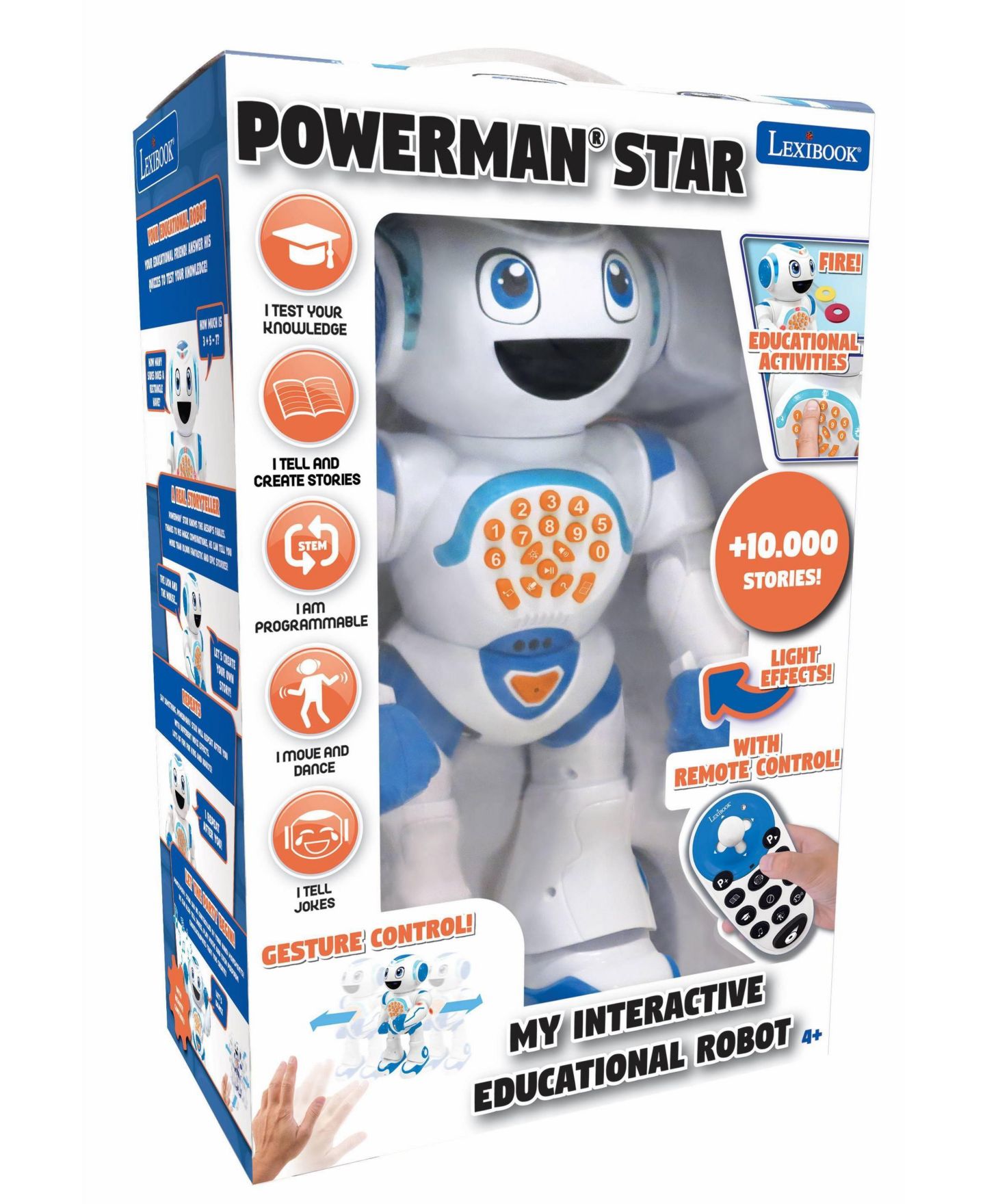 Детская игрушка Lexibook Powerman Star Remote Control Programmable Robot, Ages 4+ — фото 5