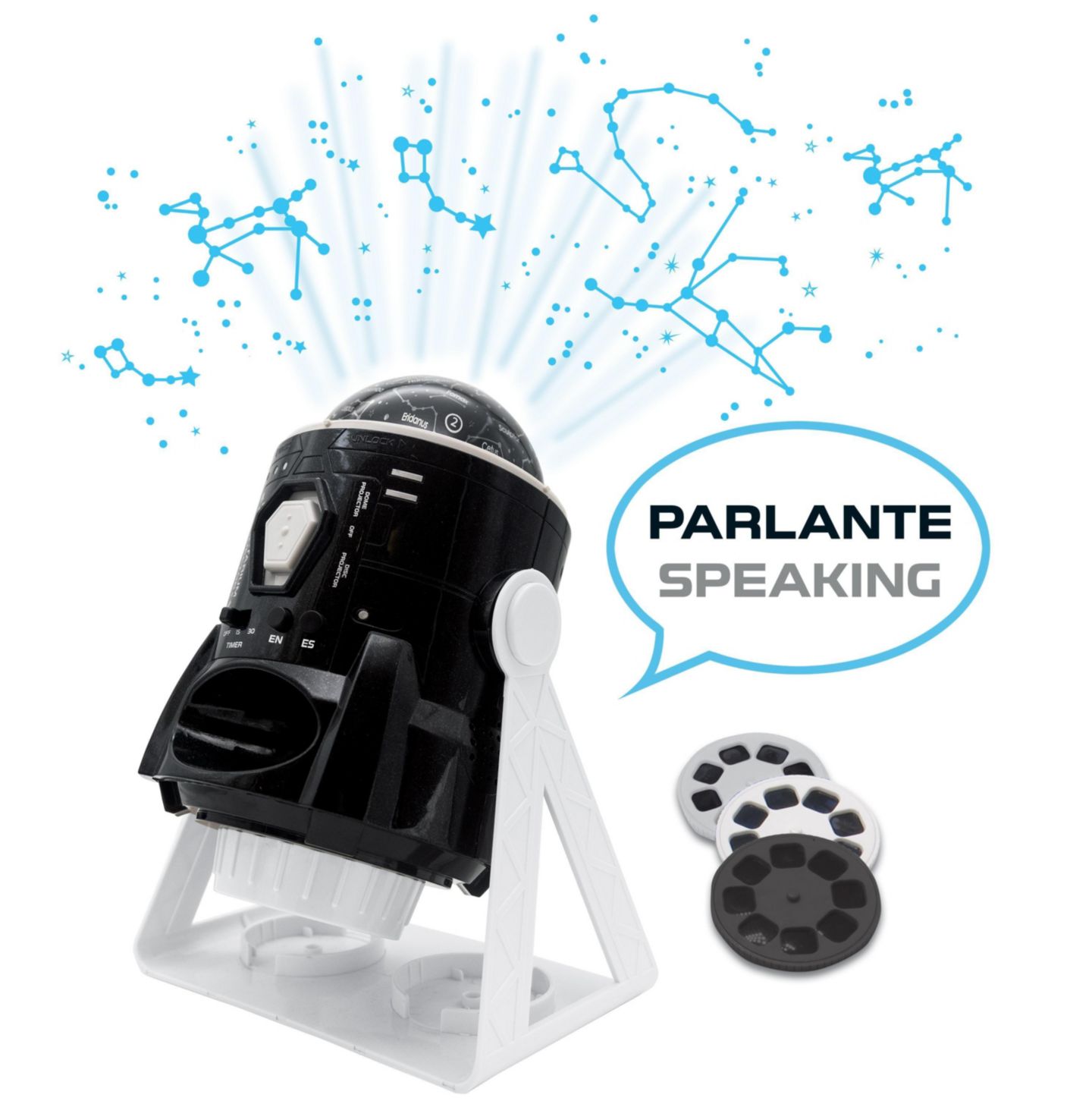 Детские игрушки Lexibook Constellations and Images Planetarium Projector 360-Degree Motorised, 2-Piece Set, от 8 лет, цвет: Чёрный — фото 8