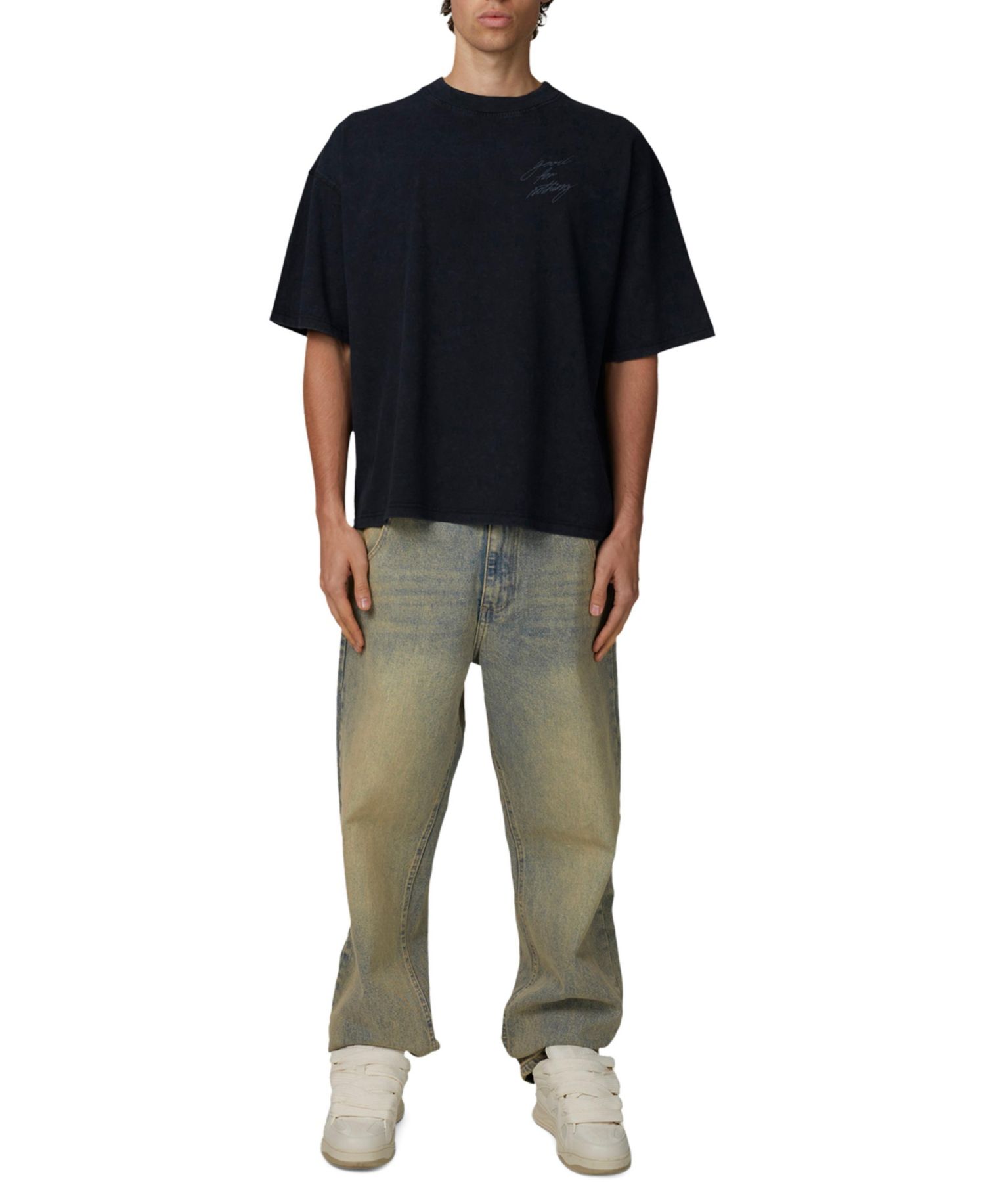 Men's Boxy-Fit Silhouette T-Shirt