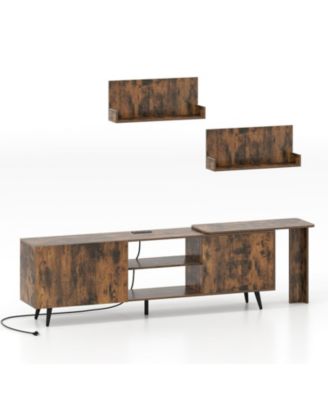 TV Stand and Charging Station for TVs up to 85 Inches