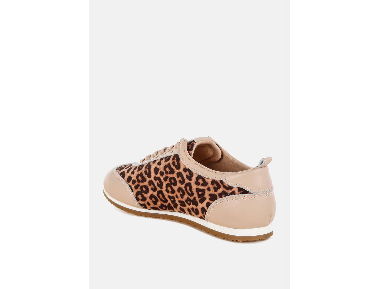 Женские кроссовки Rag & Co Narati Leopard Print Real Leather, цвет: Коричневый — фото 9