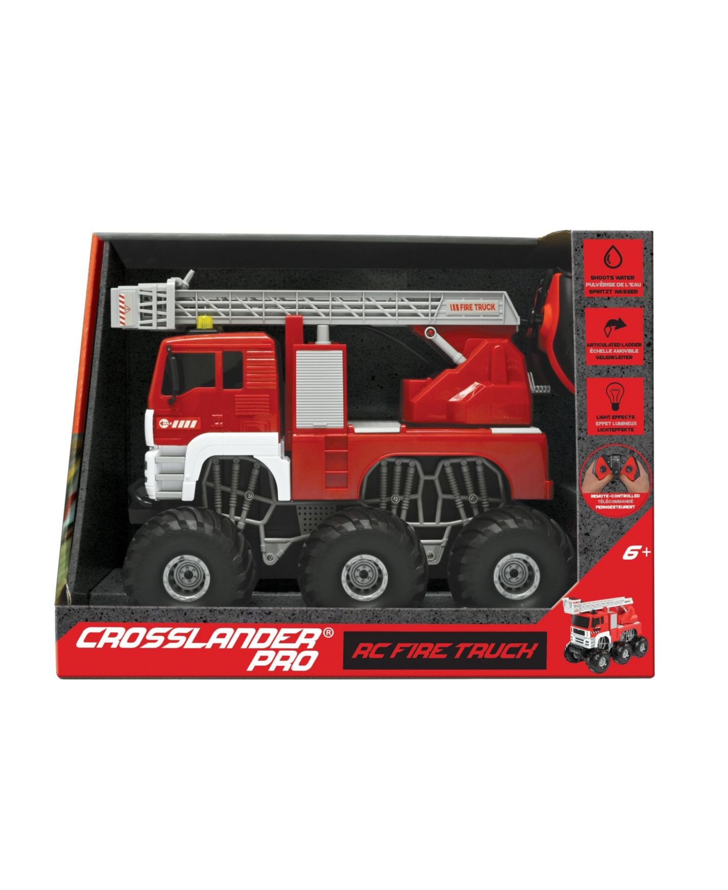 Детская игрушка Lexibook 1:24 Scale Crosslander Pro Remote-Controlled Light Effects RC Fire Truck — фото 4