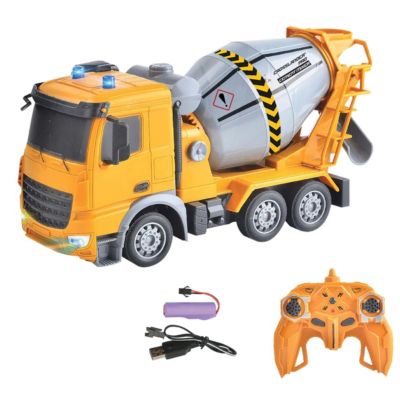 Crosslander Pro Remote-Controlled 360-Degree Rotating RC Concrete Mixer with Light Effects