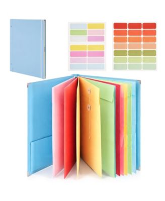 10 Pocket Expandable Document Organizer With Labels For Home Office School