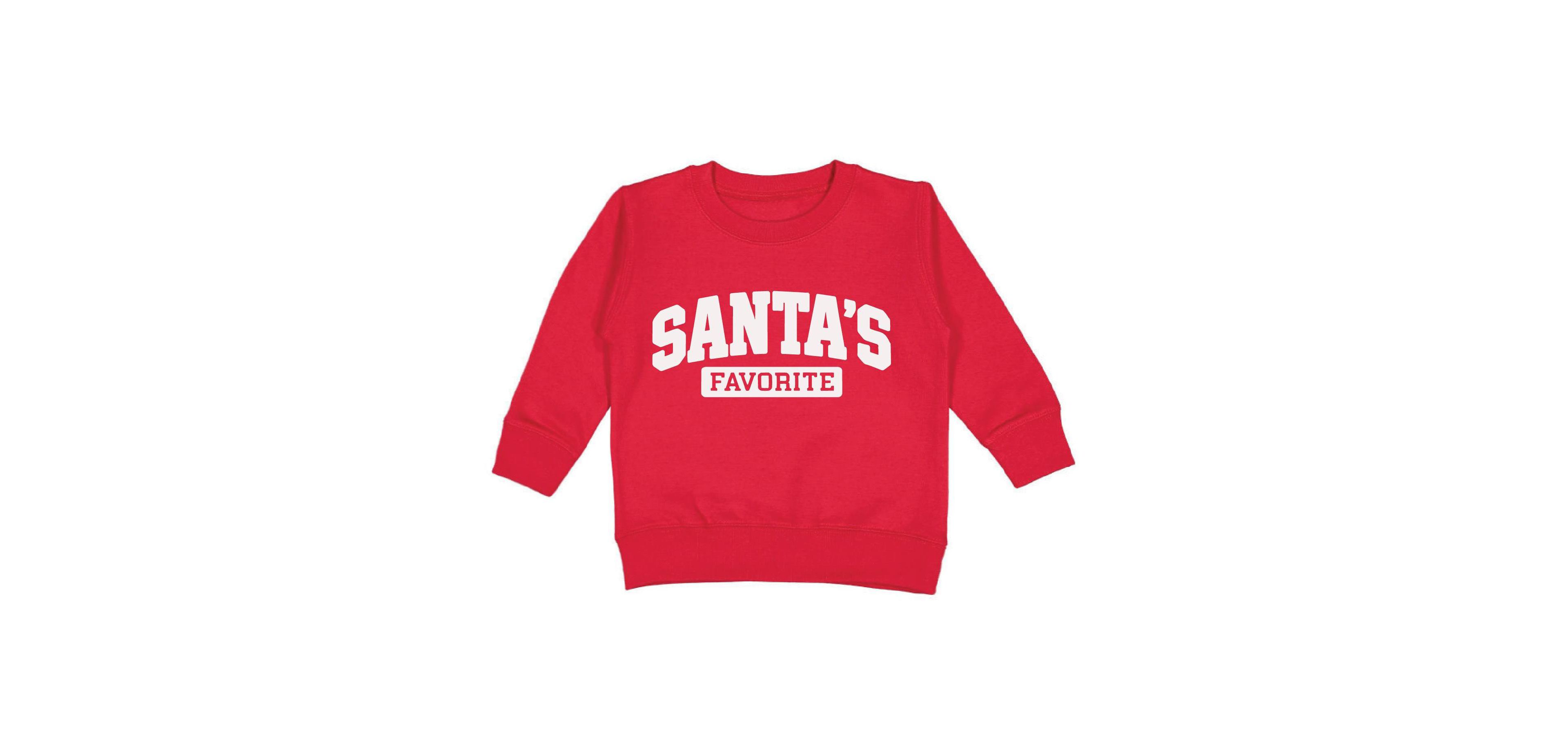 Sweet Wink Boys 4 20 Santas Favorite Crewneck Holiday Puff Ink Sweatshirt