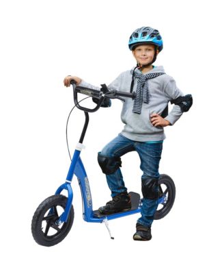 Kids Steel Kick Scooter with Adjustable Handlebar and 12" Big Wheels, 110-lb Capacity, Ages 5-12
