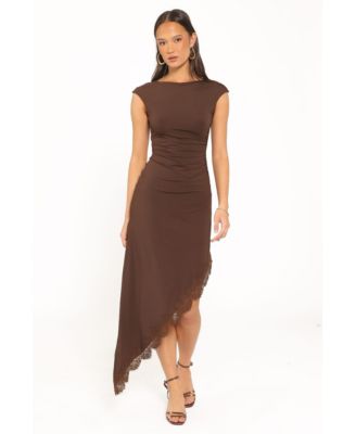 Women's Channing Boat Neck Lace Midi Dress