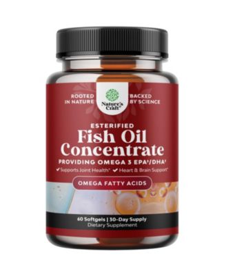 Omega 3 Fish Oil Softgels with EPA and DHA 2000mg Per Serving 60 Count