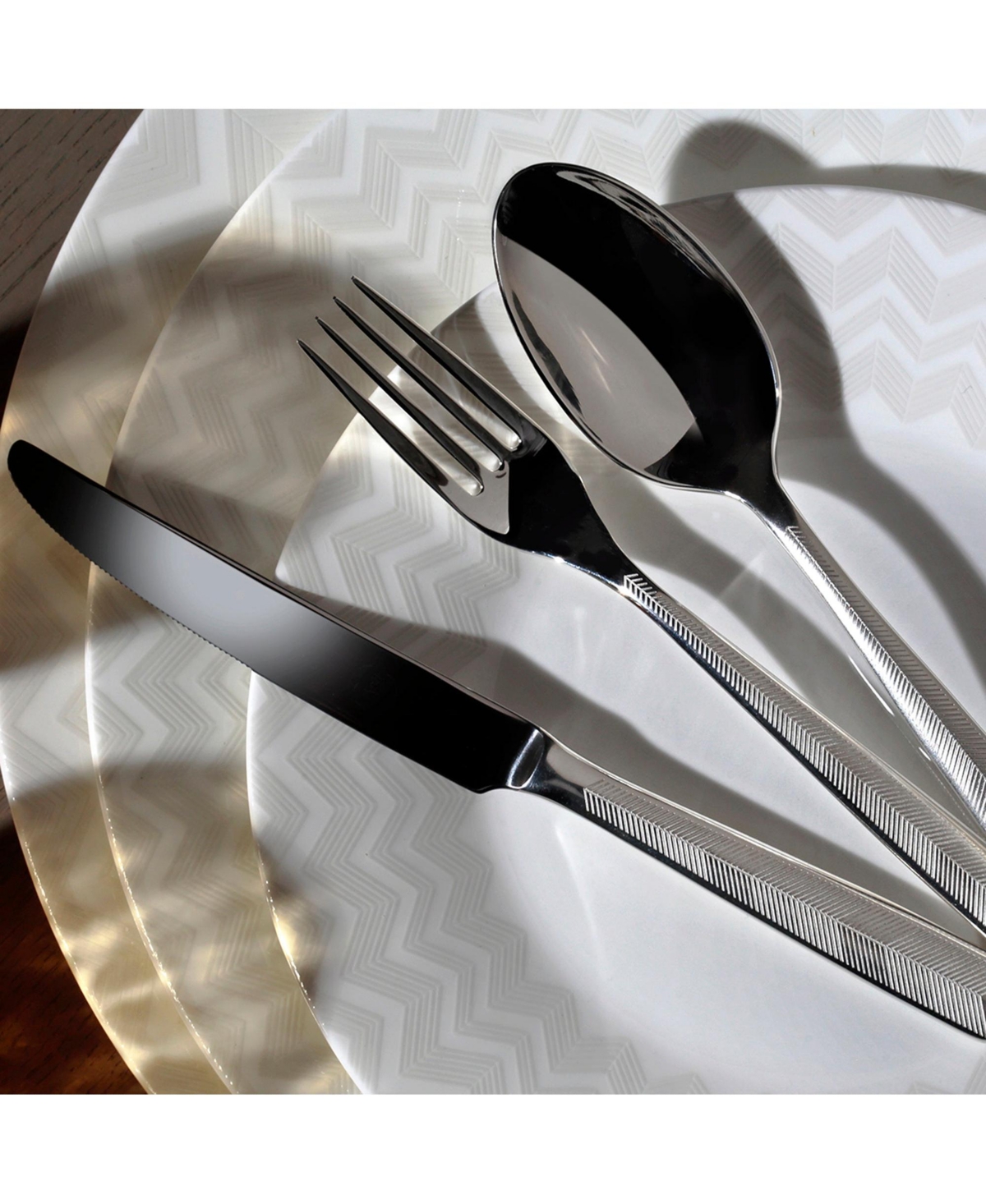 Missoni Dessert Forks Zig Zag Set of 6, L 8.35" x W 2.64" x H 1.85"