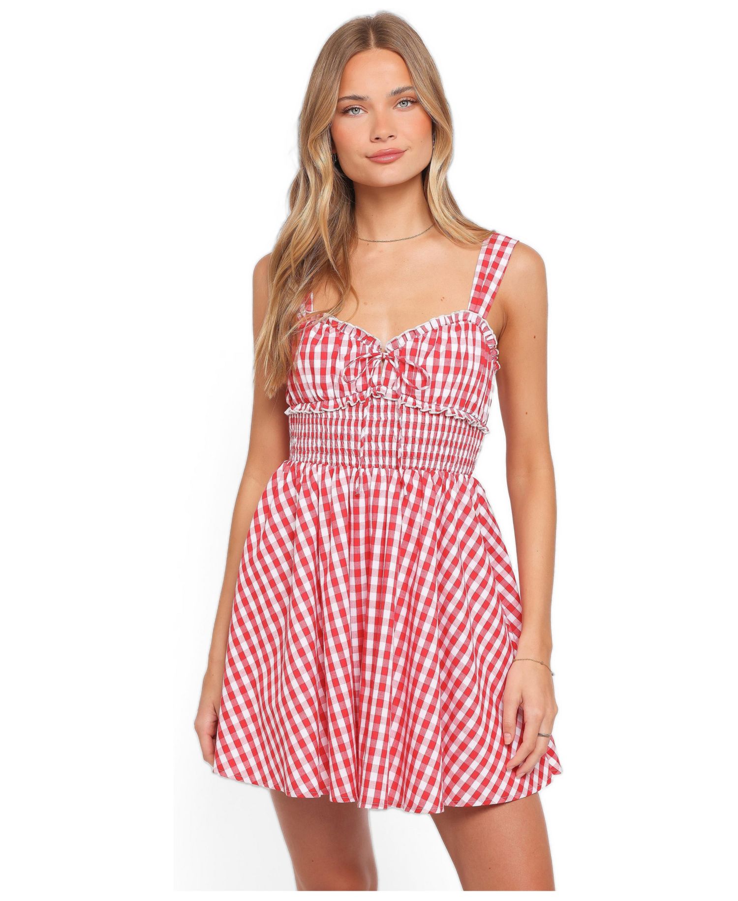 Women's Naima Gingham Sweetheart Dress
