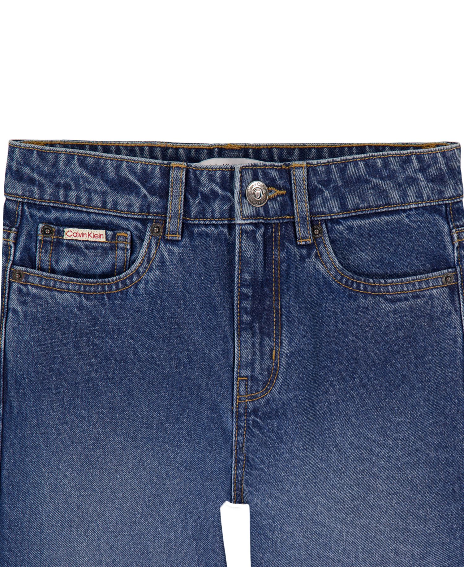 Girls' 4-16 Medium Wash Wide-Leg Denim Jeans