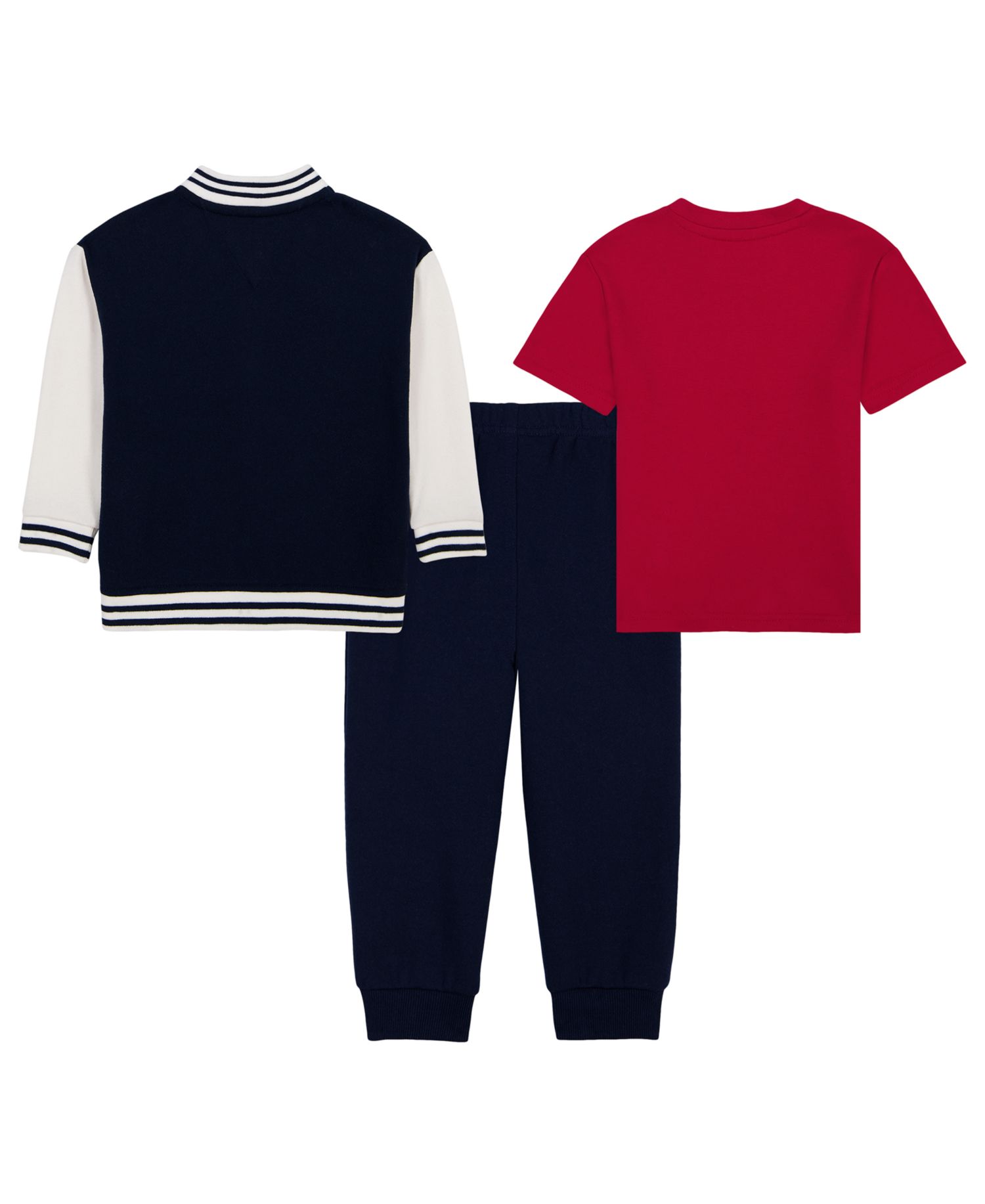 Baby Boys' Fleece Varsity Jacket, T-Shirt and Jogger Pants, 3-Piece Set