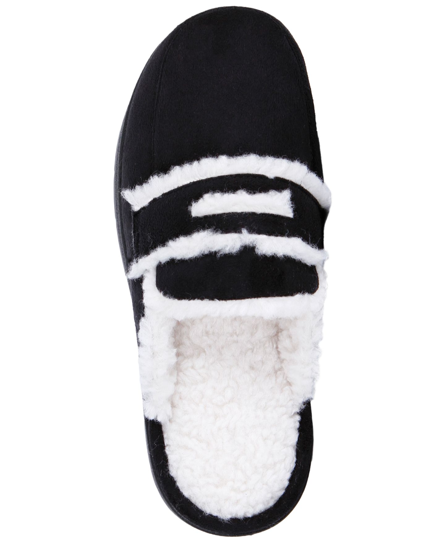 Женские тапочки Isotoner Signature Microsuede Scuff Slippers, цвет: Чёрный — фото 4