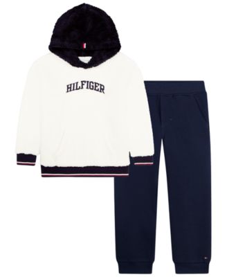 Baby Boys' Sherpa Hooded Hoodie and Jogger Pants, 2-Piece Set