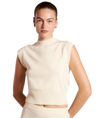 Women's Kaelin Mock-Neck Ribbed-Hem Tank