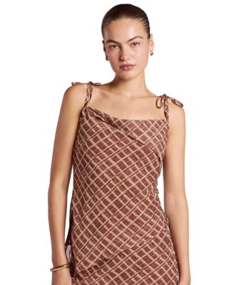 Women's Carlotta Tie-Shoulder Slash Neck Tank