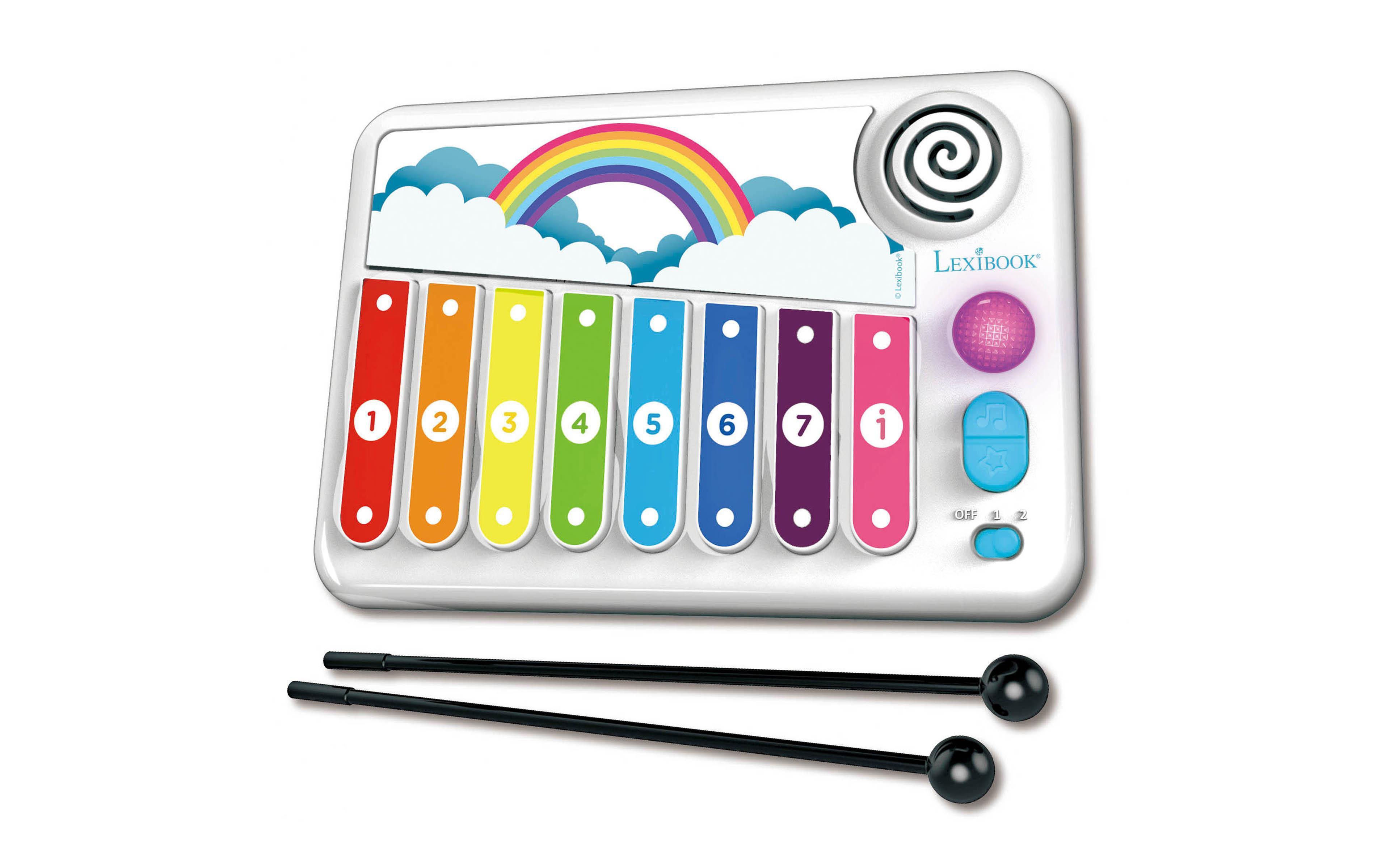 Lexibook Xylo-Fun Light-Guiding 3-Piece Electronic Xylophone, Ages 3+