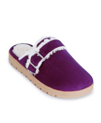 Women's Buckle Scuff Sherpa Slippers