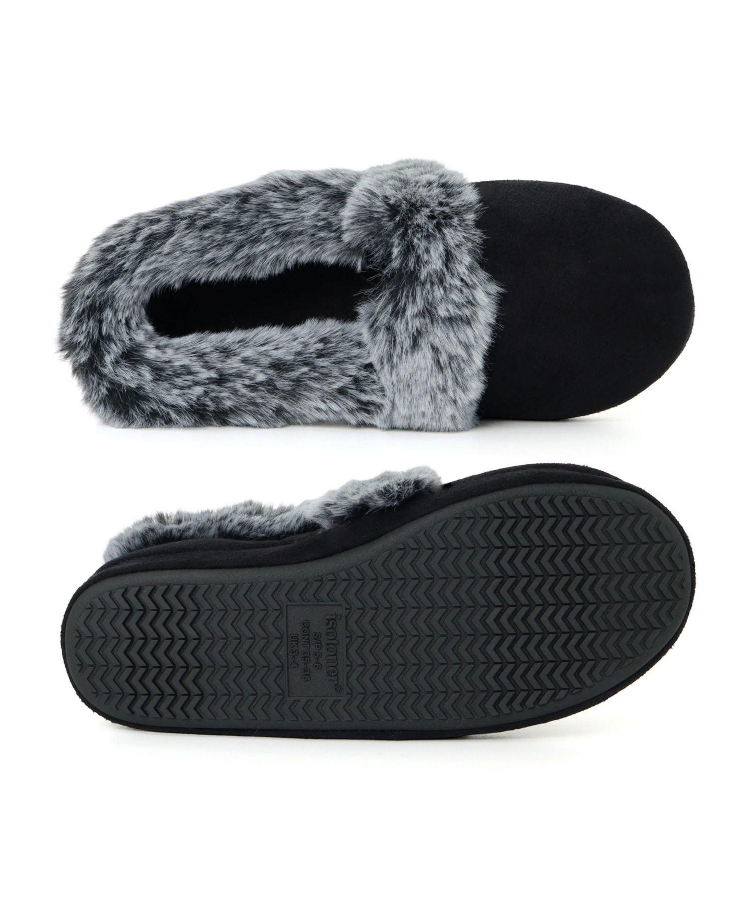 Women's Blake Microsuede Faux-Fur Indoor-Outdoor Clog Slippers