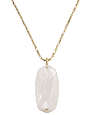 Glass Danielle Riveted Hammered Long Pendant Necklace