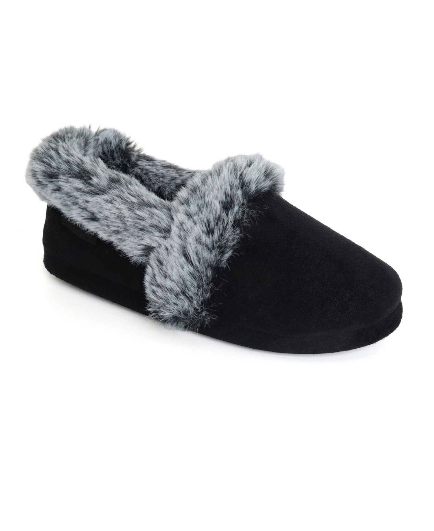 Women's Blake Microsuede Faux-Fur Indoor-Outdoor Clog Slippers