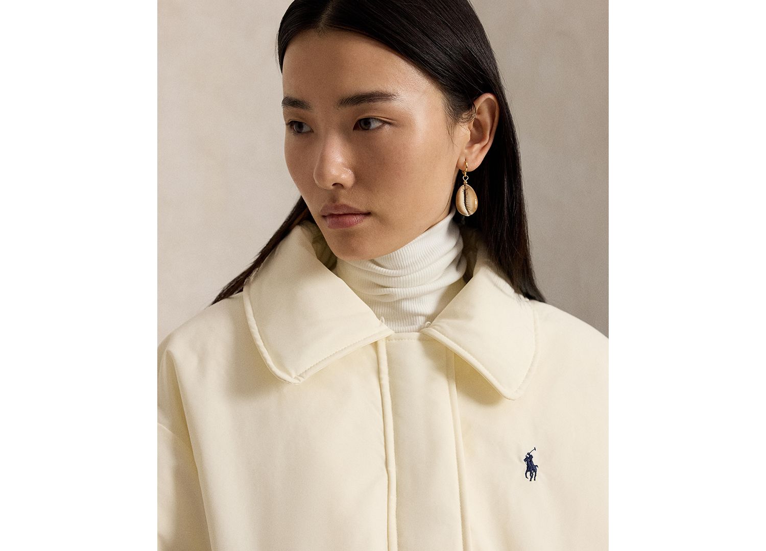 Women's Water-Resistant 750-Fill-Power Down High-Pile-Collar Jacket