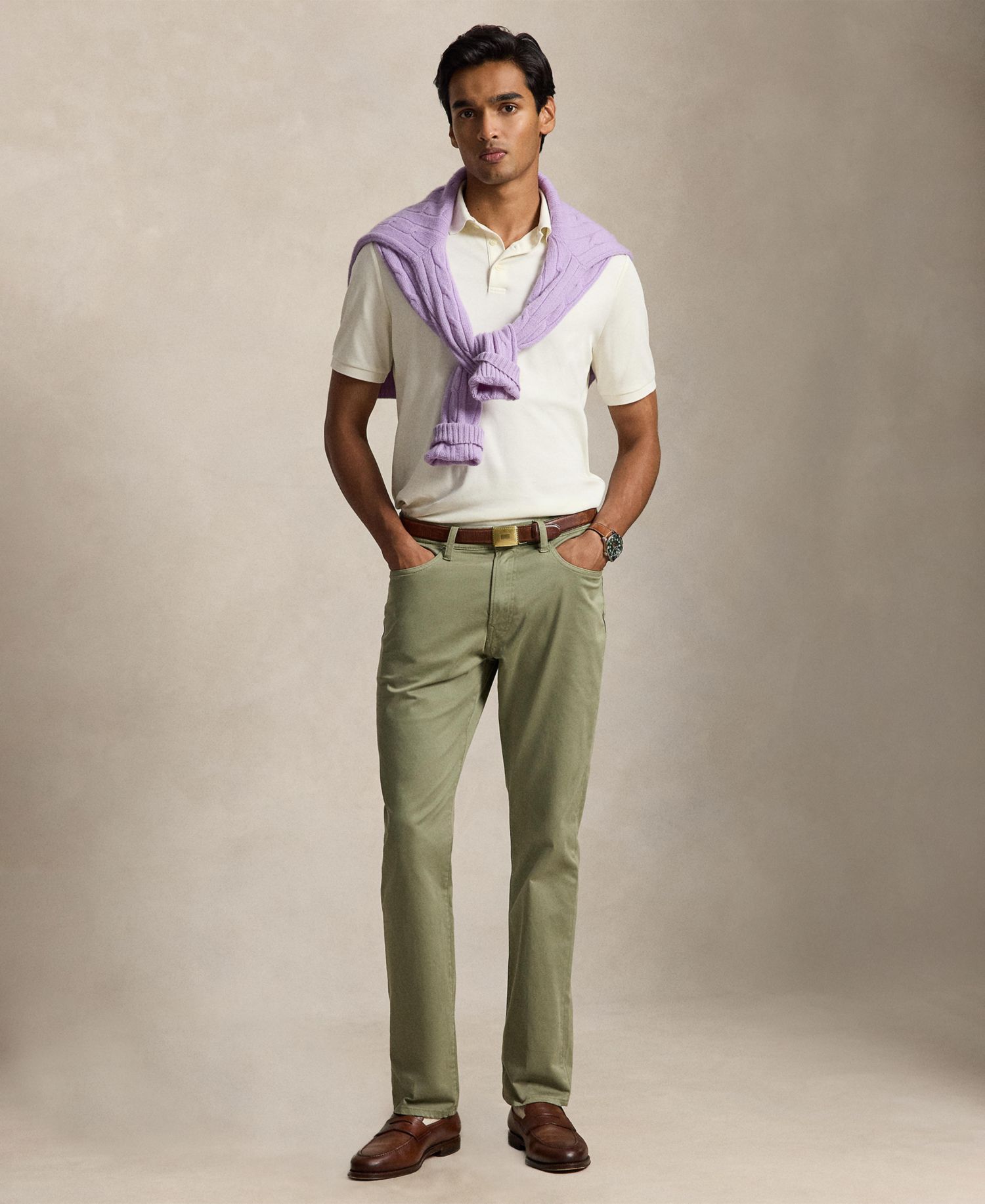 Men's Varick Slim Straight Stretch Sateen Pants