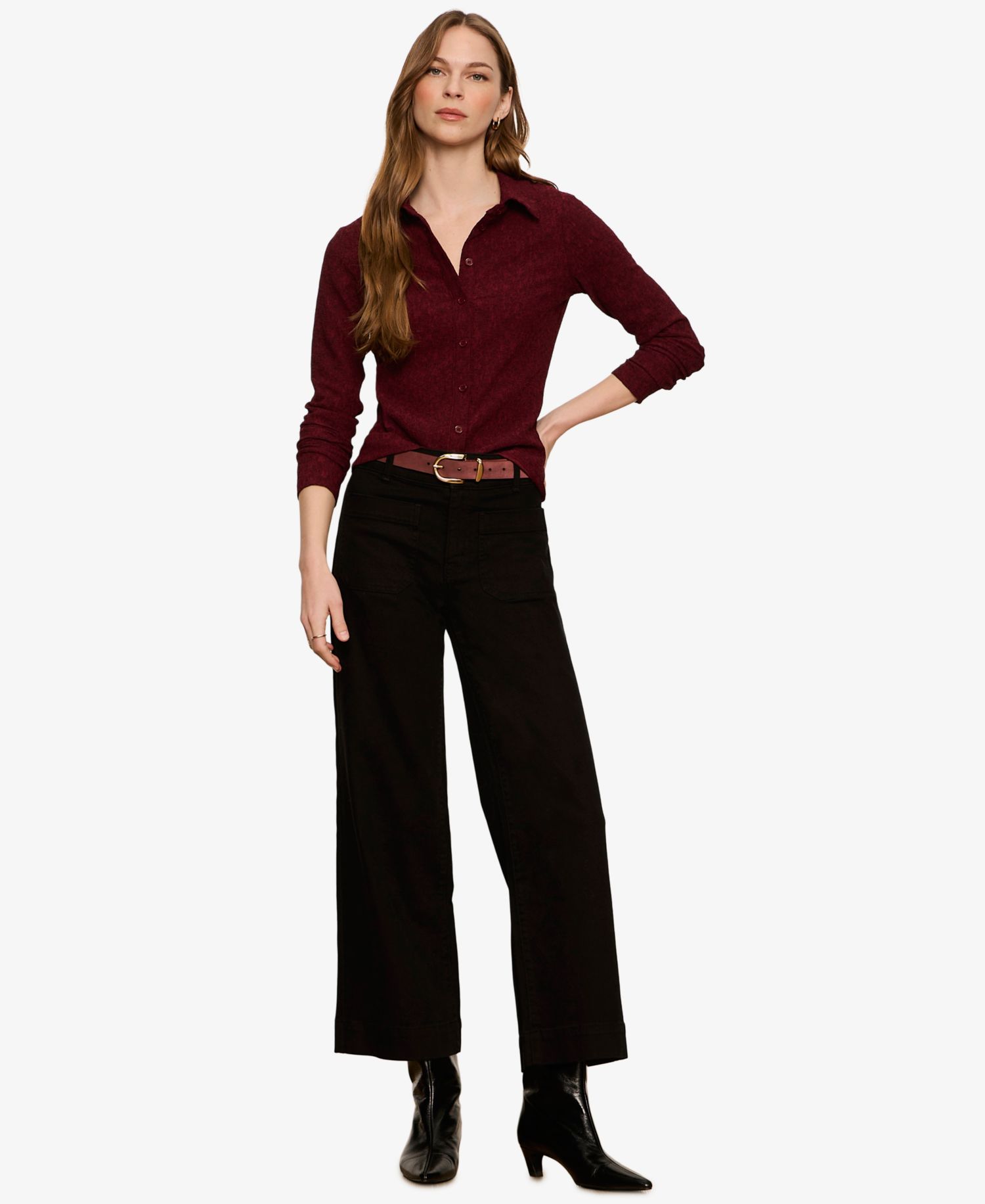 Women's Dreamer Long-Sleeve Spread-Collar Button-Up Shirt