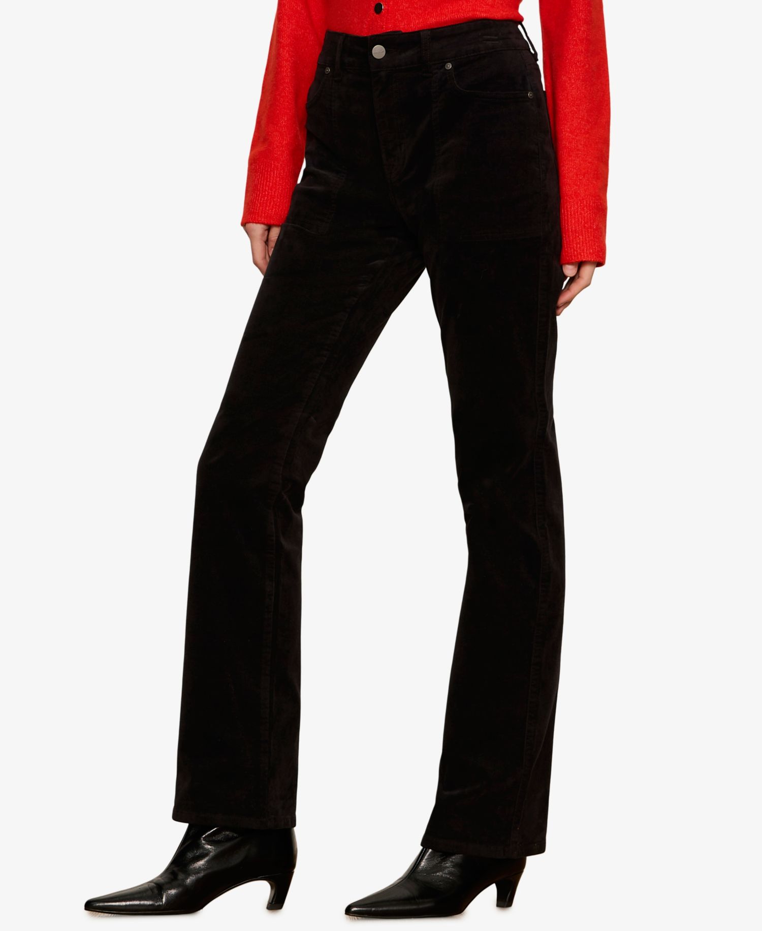 Women's Play Date High-Waisted Velvet Bootcut Pants
